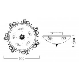 Накладной светильник Geometry 1 CL900-05-R