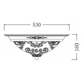Накладной светильник Geometry 4 CL907-06-W