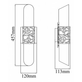 Настенный светильник Venera H260-02-N