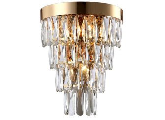 Настенный светильник ABIGAIL AP3 GOLD/TRANSPARENT