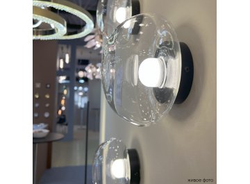 Настенный светильник BOSQUE AP1 BLACK/TRANSPARENT