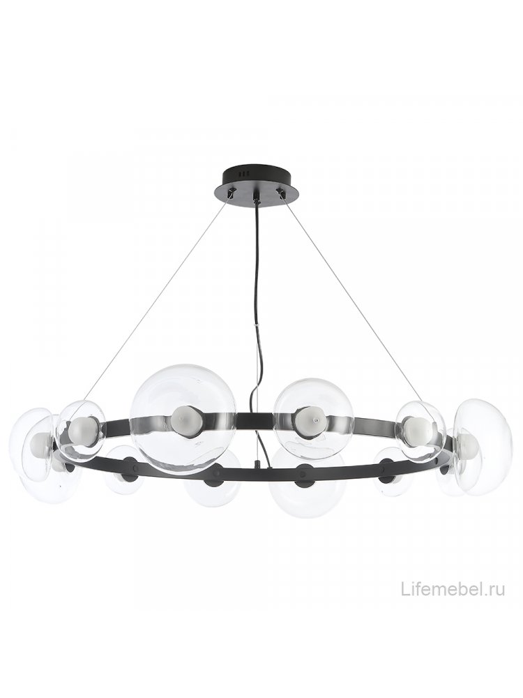 Подвесной светильник BOSQUE SP12 BLACK/TRANSPARENT