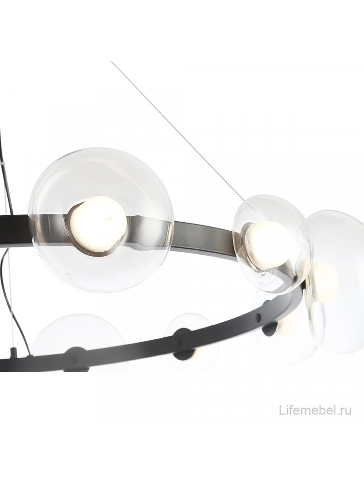 Подвесной светильник BOSQUE SP12 BLACK/TRANSPARENT