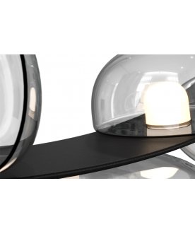 Подвесной светильник BOSQUE SP7 L3000 BLACK/TRANSPARENT