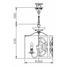 Подвесной светильник Rustika H899-03-R