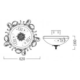 Накладной светильник Geometry 1 CL900-03-R