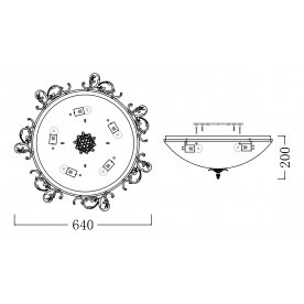 Накладной светильник Geometry 1 CL900-05-W