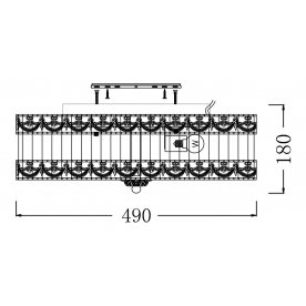 Накладной светильник Geometry 7 CL910-05-W