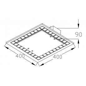 Накладной светильник Simmetria CL810-03-R
