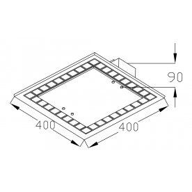Накладной светильник Simmetria CL810-03-W