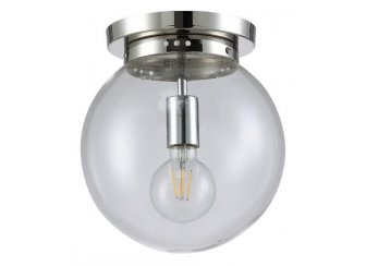 Потолочный светильник MARIO PL1 D250 NICKEL/TRANSPARENTE