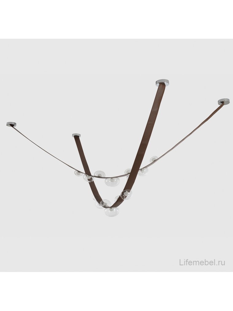 Светильник подвесной BOSQUE SP7 L3000 BROWN/TRANSPARENT