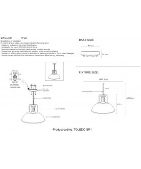 Подвесной светильник TOLEDO