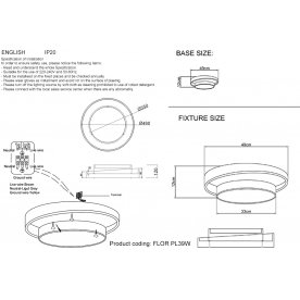 Потолочный светильник FLOR
