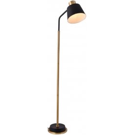 Торшер LDF 5525 BK+GD