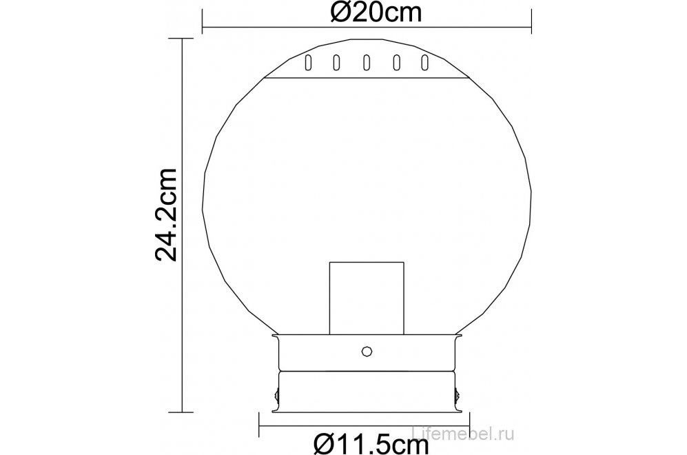 Уличный потолочный светильник Bowle II 3180ST