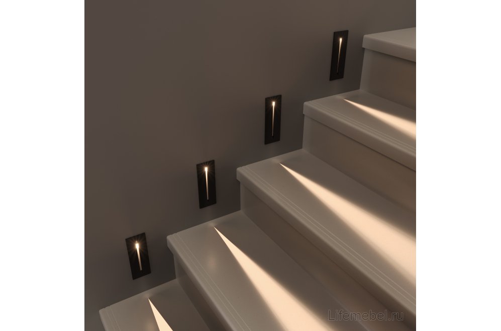 Уличный настенный светильник 40108/LED Чёрный