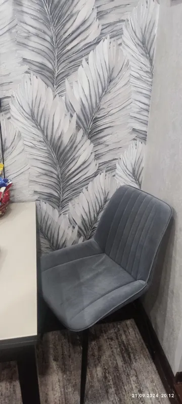 Стул на металлокаркасе Седа К крутящийся светло-серый  / белый фото покупателя 27