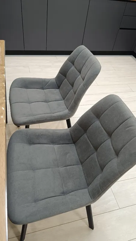 Комплект стульев Стронг 4 шт темно-серый / черный фото покупателя 170