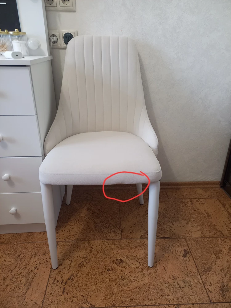 Стул на металлокаркасе Kora light purple / black фото покупателя 7