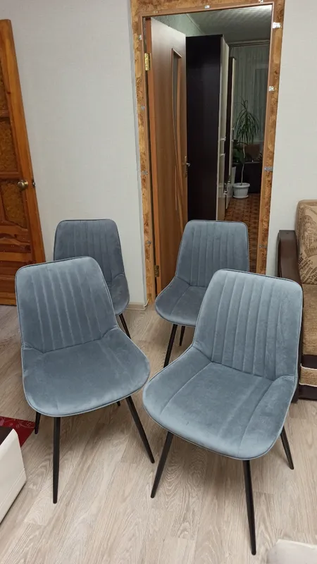 Стул на металлокаркасе Седа К velvet lux 76 / черный фото покупателя 12