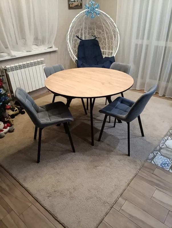 Комплект стульев крутящихся Форт 2 шт розовый (hl 41) / 1П белый каркас фото покупателя 106