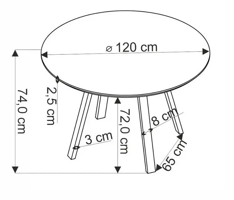 Деревянный стол Danilo орех