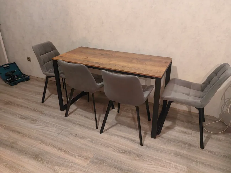 Комплект стульев Стронг 4 шт темно-серый / черный фото покупателя 44