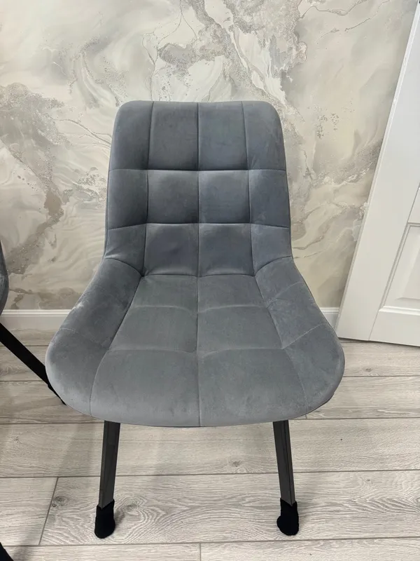 Комплект стульев Стронг 4 шт темно-серый / черный фото покупателя 35