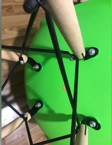 Пластиковый стул Eames PC-015 серо-голубой / дерево фото покупателя 154