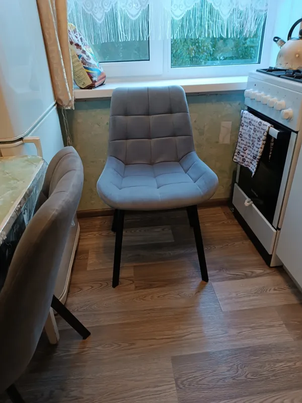 Комплект стульев крутящихся Форт 2 шт розовый (hl 41) / 1П белый каркас фото покупателя 115