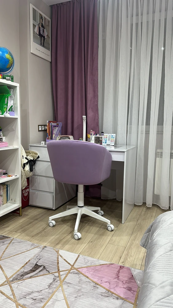 Компьютерное кресло Тибо / Кресло AV 307/237 черный каркас серый микровелюр (confetti silver) фото покупателя 34
