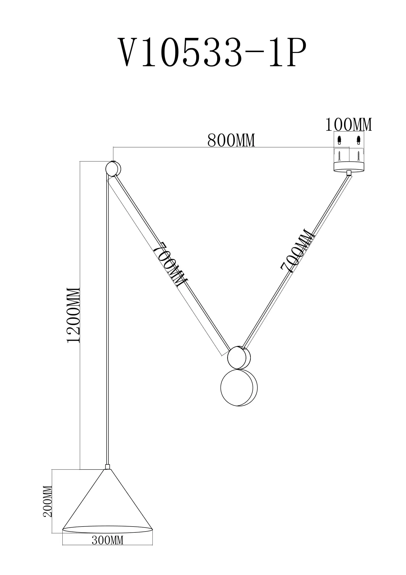 Подвесной светильник V10534-1P