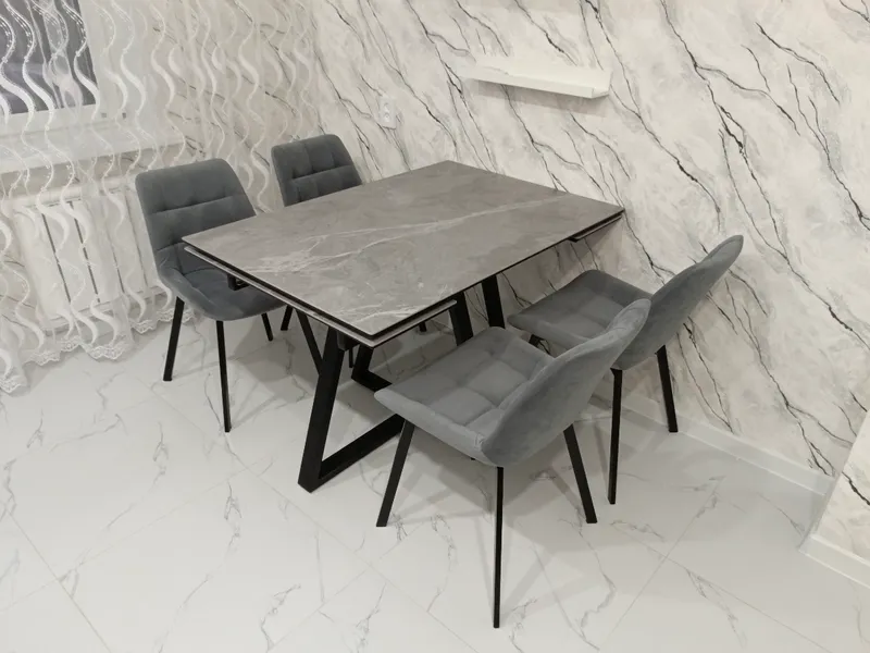 Комплект стульев крутящихся Форт 2 шт розовый (hl 41) / 1П белый каркас фото покупателя 97