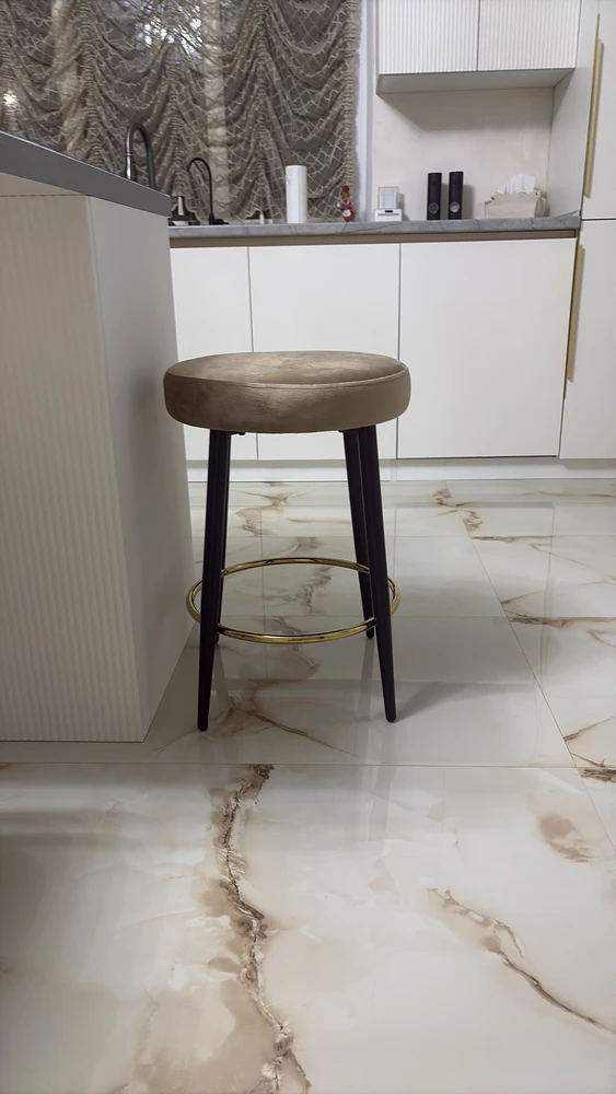 Барный стул Plato white fabric фото покупателя 8
