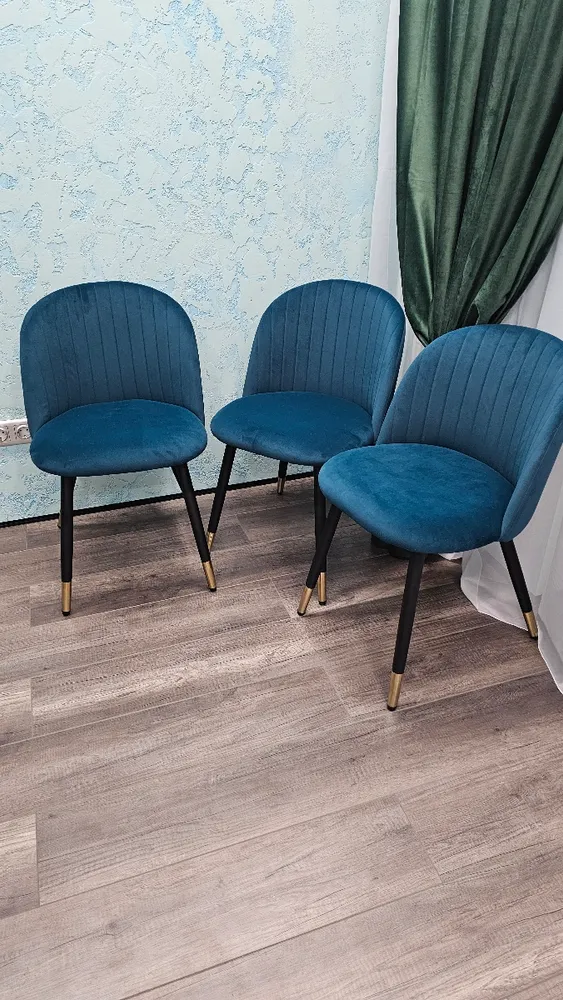 Стул на металлокаркасе Gabi green / black фото покупателя 56