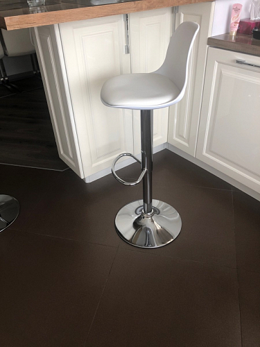 Барный стул Soft white / chrome фото покупателя 6