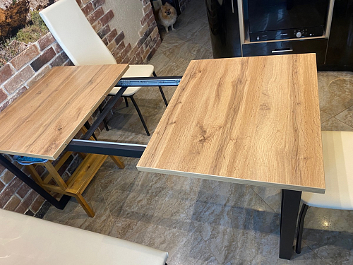 Стол раскладной Лота Лофт 120 25 мм юта / черный матовый фото покупателя 912