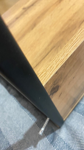 Письменный стол Лео Лофт дуб делано темный / белый матовый фото покупателя 23