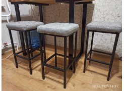 Полубарный стул Лофт мадера 20 / белый матовый фото покупателя 191