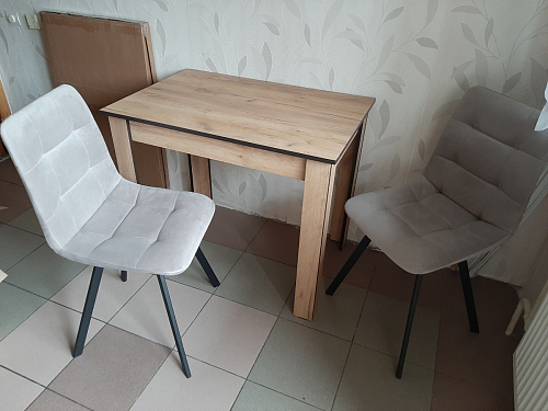 Стул на металлокаркасе Чилли бежевый / белый каркас фото покупателя 807