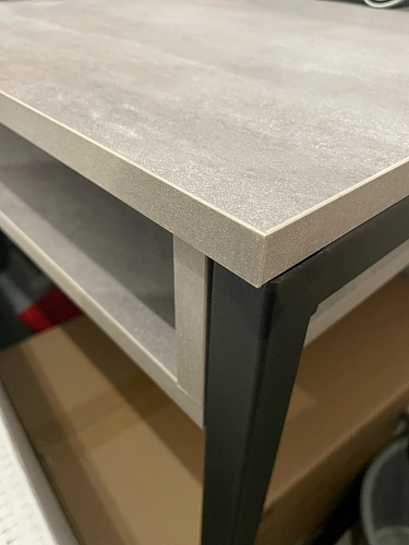 Письменный стол Леон Лофт дуб делано светлый / белый матовый фото покупателя 203