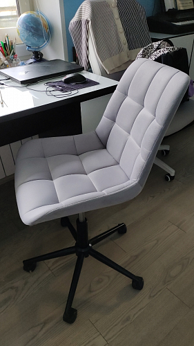 Компьютерное кресло Честер кирпичный / черный фото покупателя 13