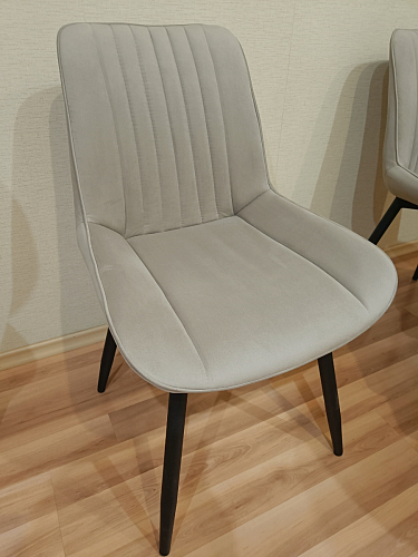 Стул на металлокаркасе Седа 360 К латте (velutto 08) / белый фото покупателя 38