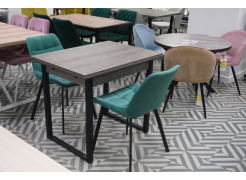 Стул на металлокаркасе Челси бирюзовый / черный из шоурума 3