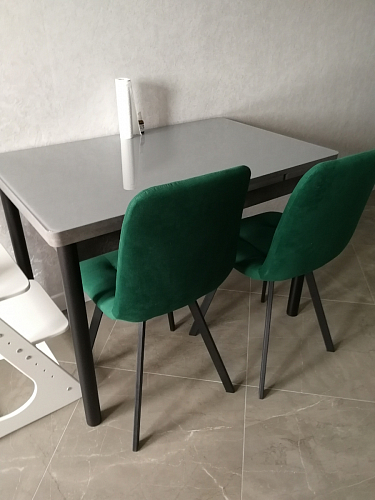 Стул на металлокаркасе Чилли К кирпичный / черный фото покупателя 195