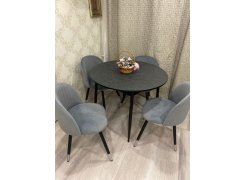 Стул на металлокаркасе Gabi blue / black фото покупателя 465