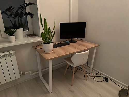 Стол Тринити Лофт 120 25 мм черный матовый / юта фото покупателя 118