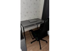 Письменный стол Леон Лофт бетон / черный матовый фото покупателя 15