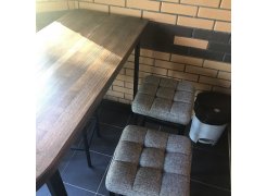 Барный стул Лофт кожзам d1 / черный матовый фото покупателя 271